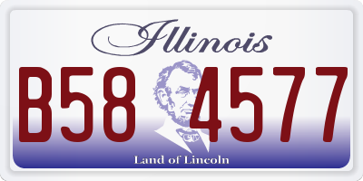 IL license plate B584577