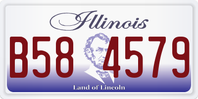 IL license plate B584579