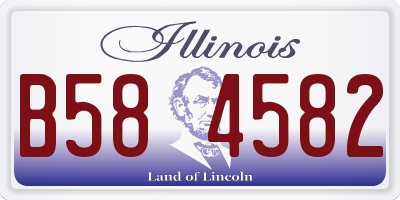 IL license plate B584582