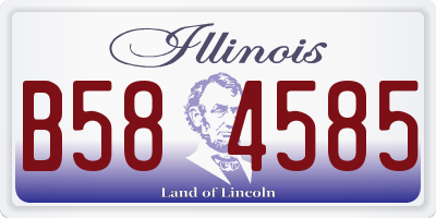 IL license plate B584585