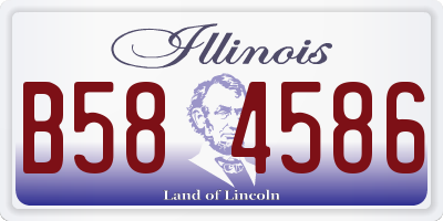 IL license plate B584586