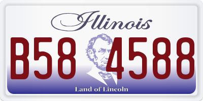 IL license plate B584588