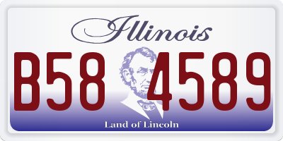 IL license plate B584589