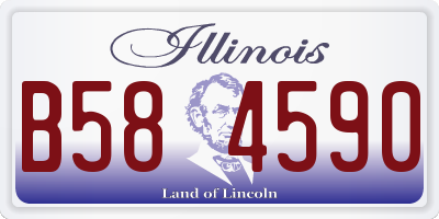 IL license plate B584590