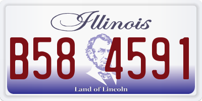 IL license plate B584591