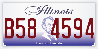 IL license plate B584594