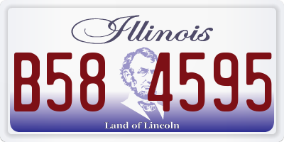 IL license plate B584595