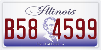 IL license plate B584599