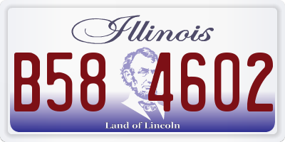 IL license plate B584602