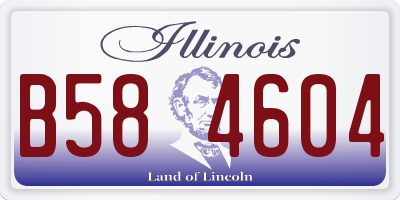 IL license plate B584604