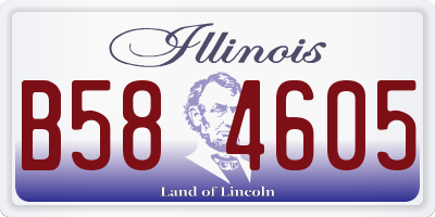IL license plate B584605