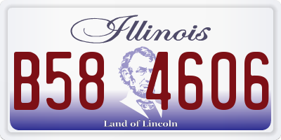 IL license plate B584606