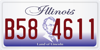 IL license plate B584611