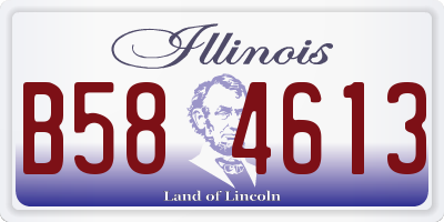 IL license plate B584613