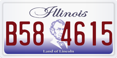 IL license plate B584615