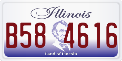 IL license plate B584616