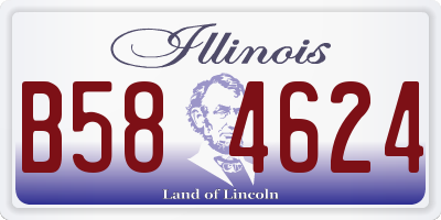 IL license plate B584624