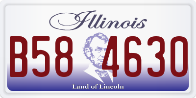 IL license plate B584630