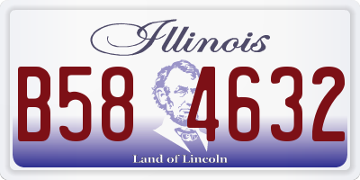 IL license plate B584632