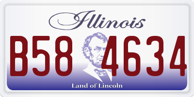 IL license plate B584634