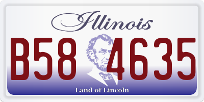 IL license plate B584635