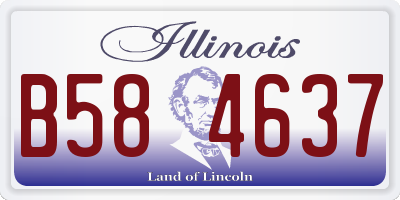 IL license plate B584637