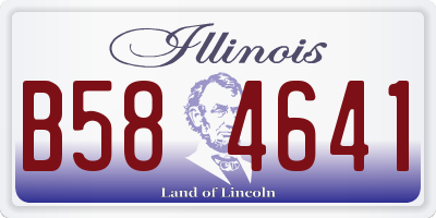IL license plate B584641