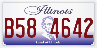 IL license plate B584642