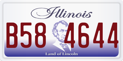 IL license plate B584644