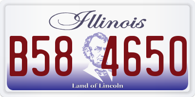 IL license plate B584650