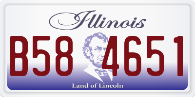 IL license plate B584651