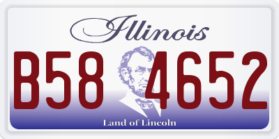 IL license plate B584652