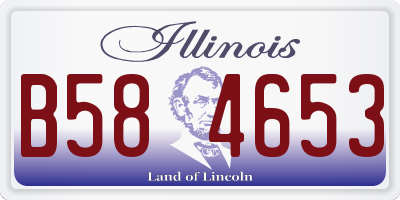 IL license plate B584653