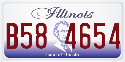 IL license plate B584654