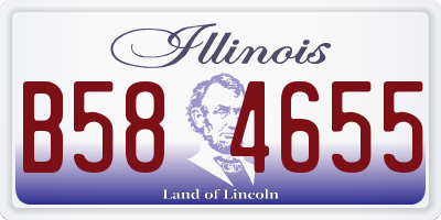 IL license plate B584655