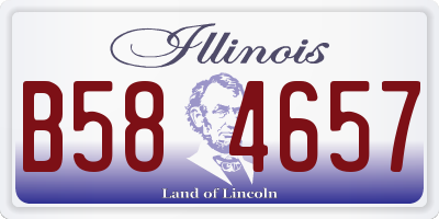 IL license plate B584657