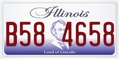 IL license plate B584658