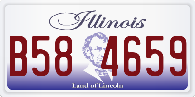 IL license plate B584659