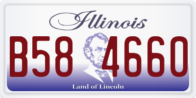 IL license plate B584660