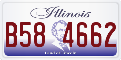 IL license plate B584662