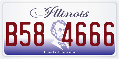 IL license plate B584666