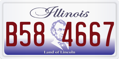 IL license plate B584667