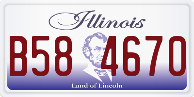 IL license plate B584670