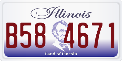 IL license plate B584671