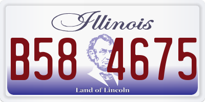 IL license plate B584675