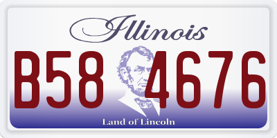 IL license plate B584676