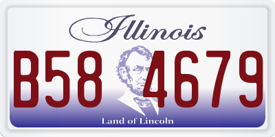 IL license plate B584679
