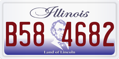 IL license plate B584682