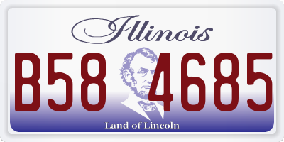 IL license plate B584685