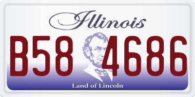 IL license plate B584686